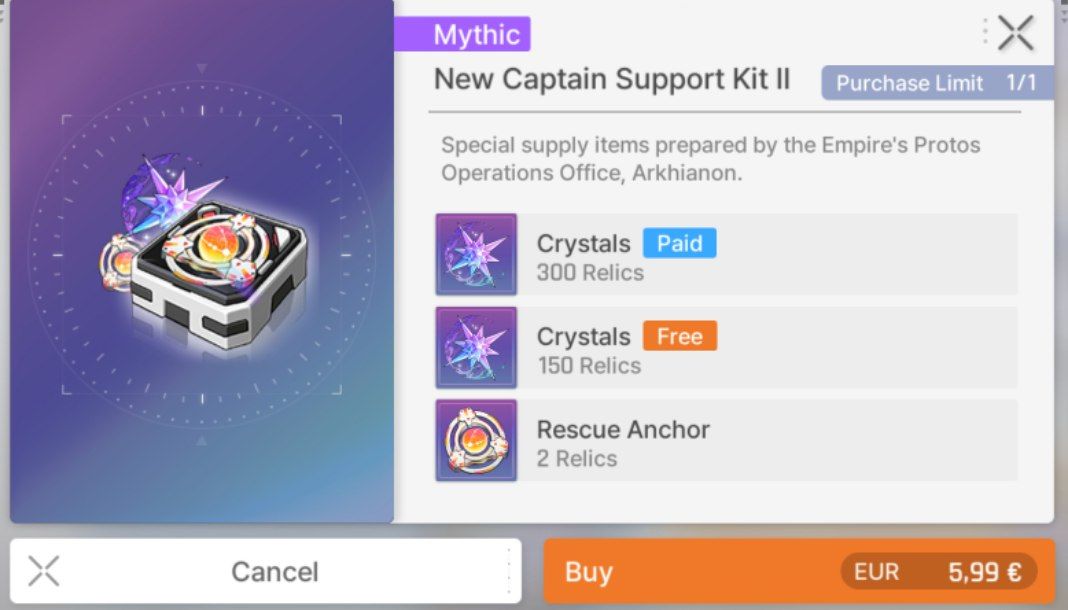 New captain support kit II